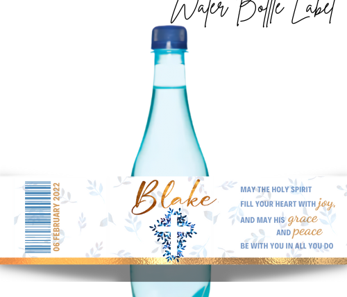 DIY Water Bottle Label