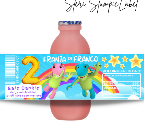 DIY Steri Stumpie Label Design & Printed
